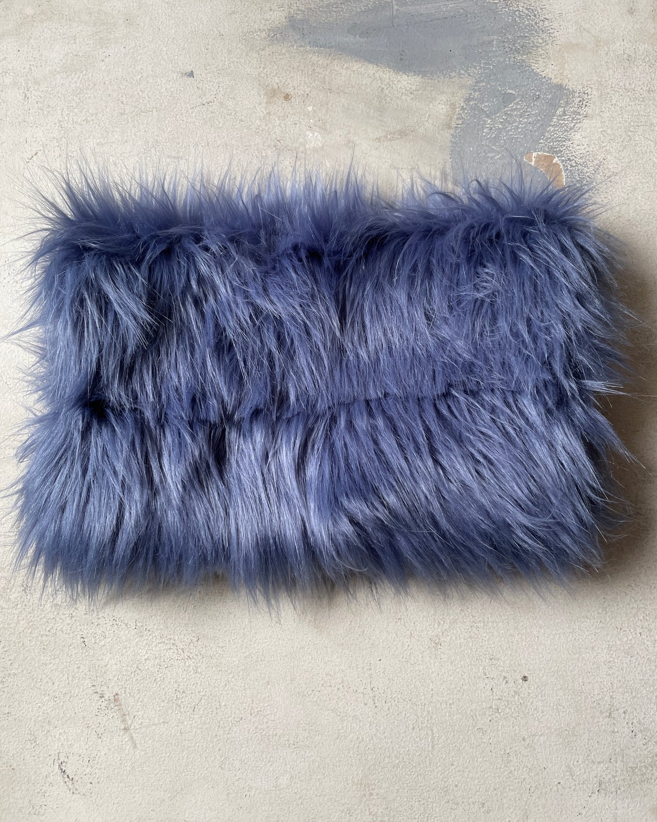 SAMPLE Blue Fur Muff