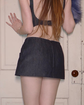 Denim Mini Skirt (Preorder)