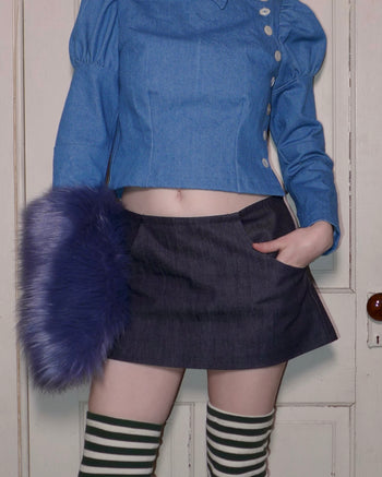 Denim Mini Skirt (Preorder)